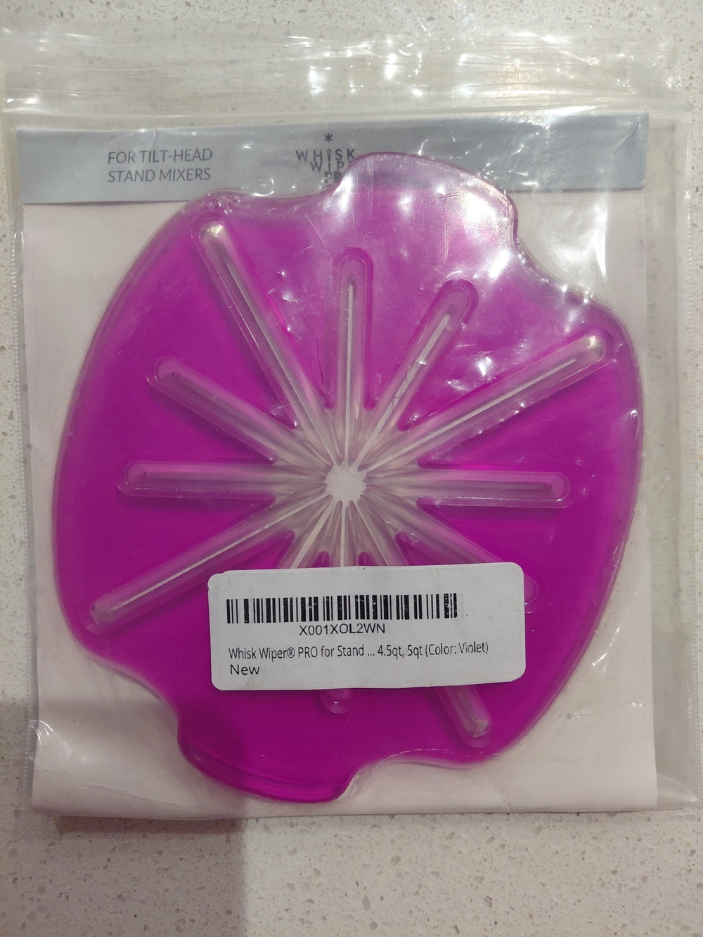 Whisk Wiper PRO Silicone Mixer Guard - Violet